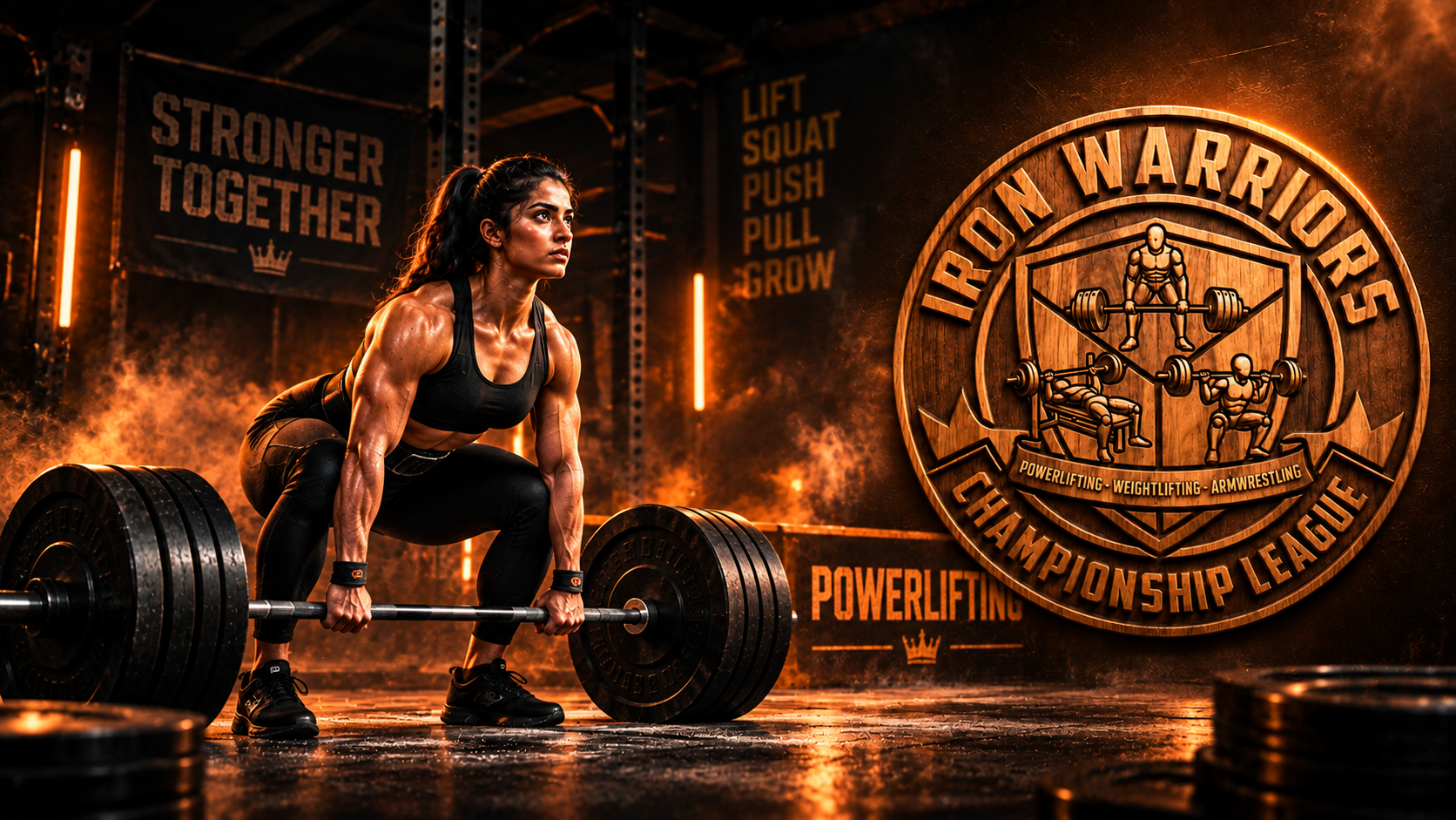 Squat under Iron Warriors